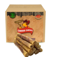 Cowdog Chews Rollos Gourmet Carne Sabrosa: recompensa duradera para masticadores intensos