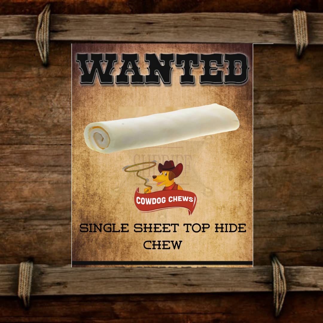 Producto Cowdog Chews sin químicos, aroma neutro para perros sensibles.