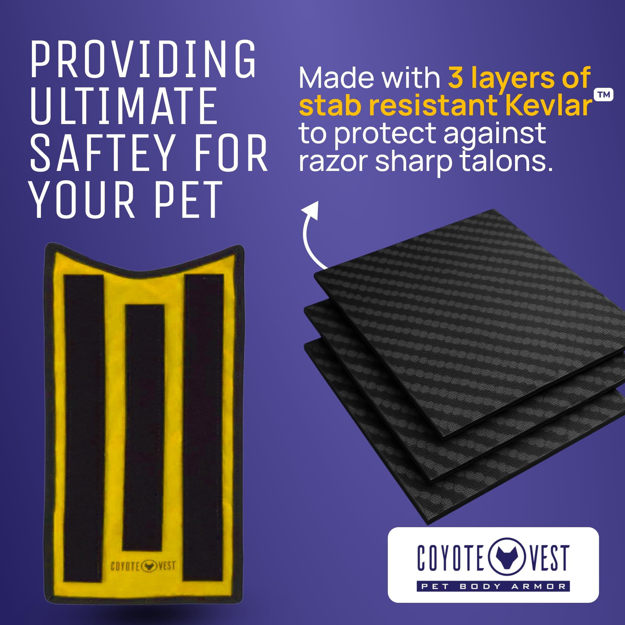 CoyoteVest HawkShield no disponible para perros grandes.