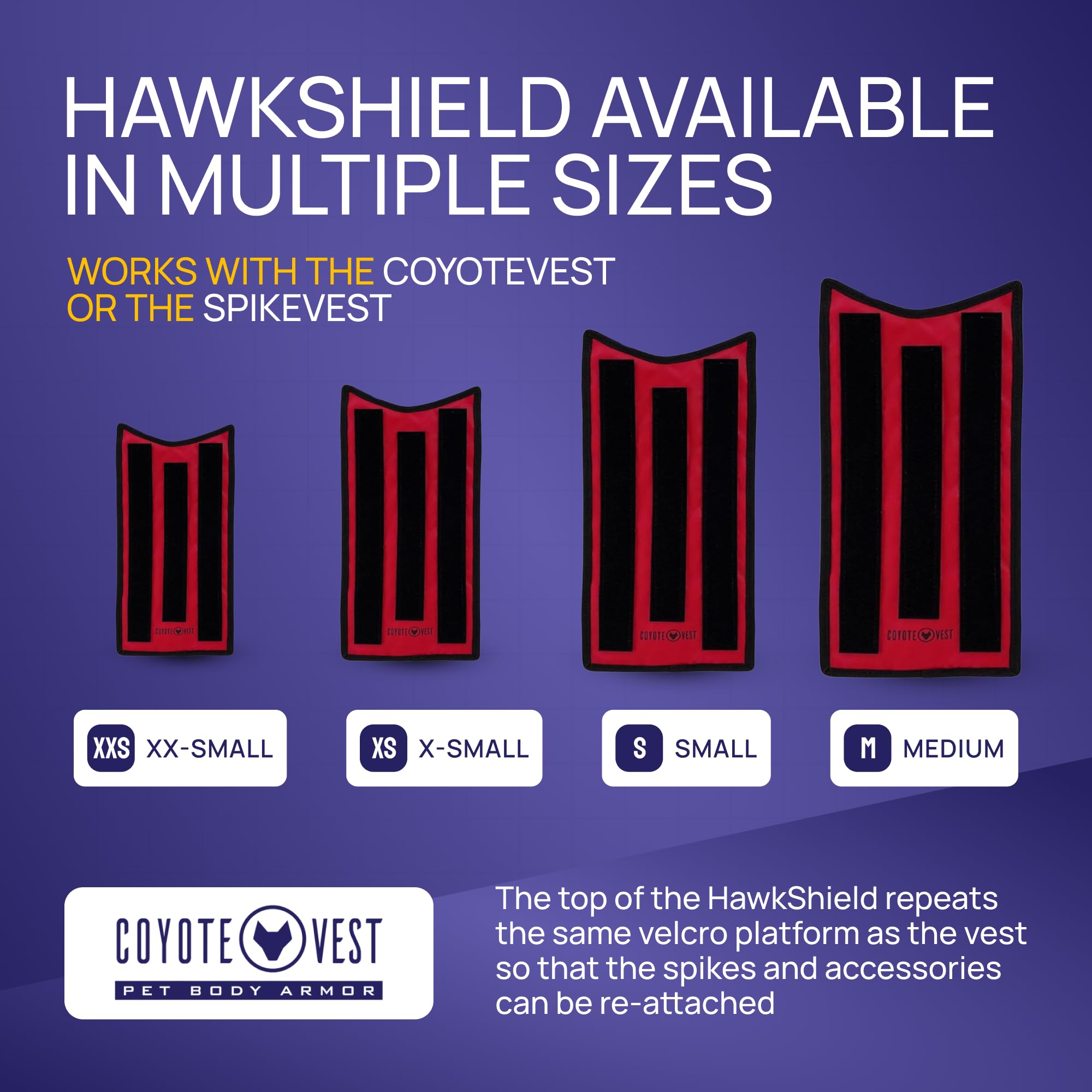 CoyoteVest HawkShield material duradero resiste arañazos y desgaste.