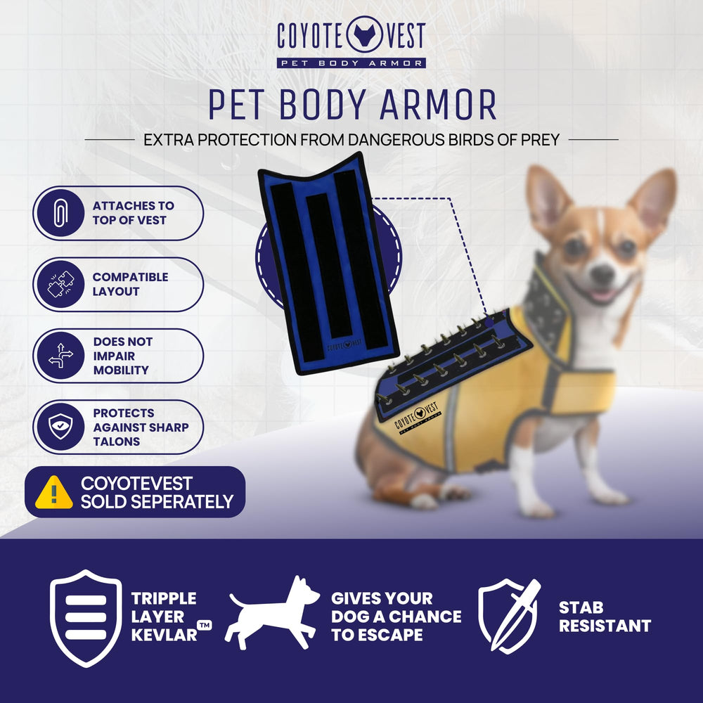 CoyoteVest HawkShield muestra capa de Kevlar para mayor resistencia.