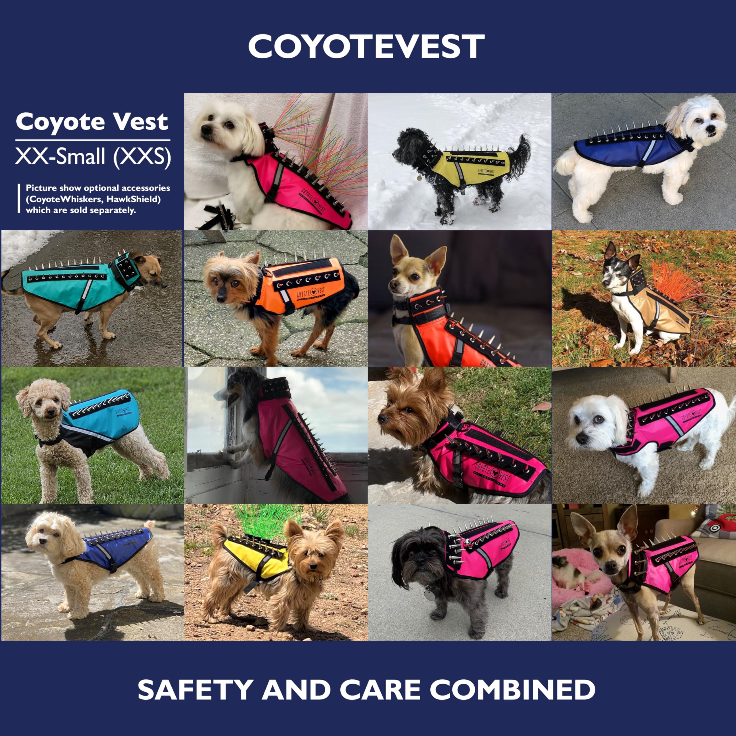 Material impermeable de CoyoteVest para uso en cualquier clima.