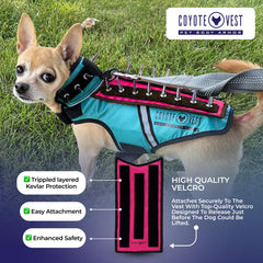 Diseño ligero y resistente HawkShield en chaleco CoyoteVest