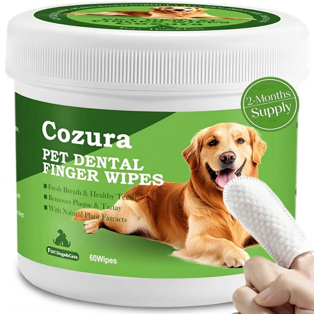 Cozura: toallitas dentales para perros con cierre recerrable para llevar.
