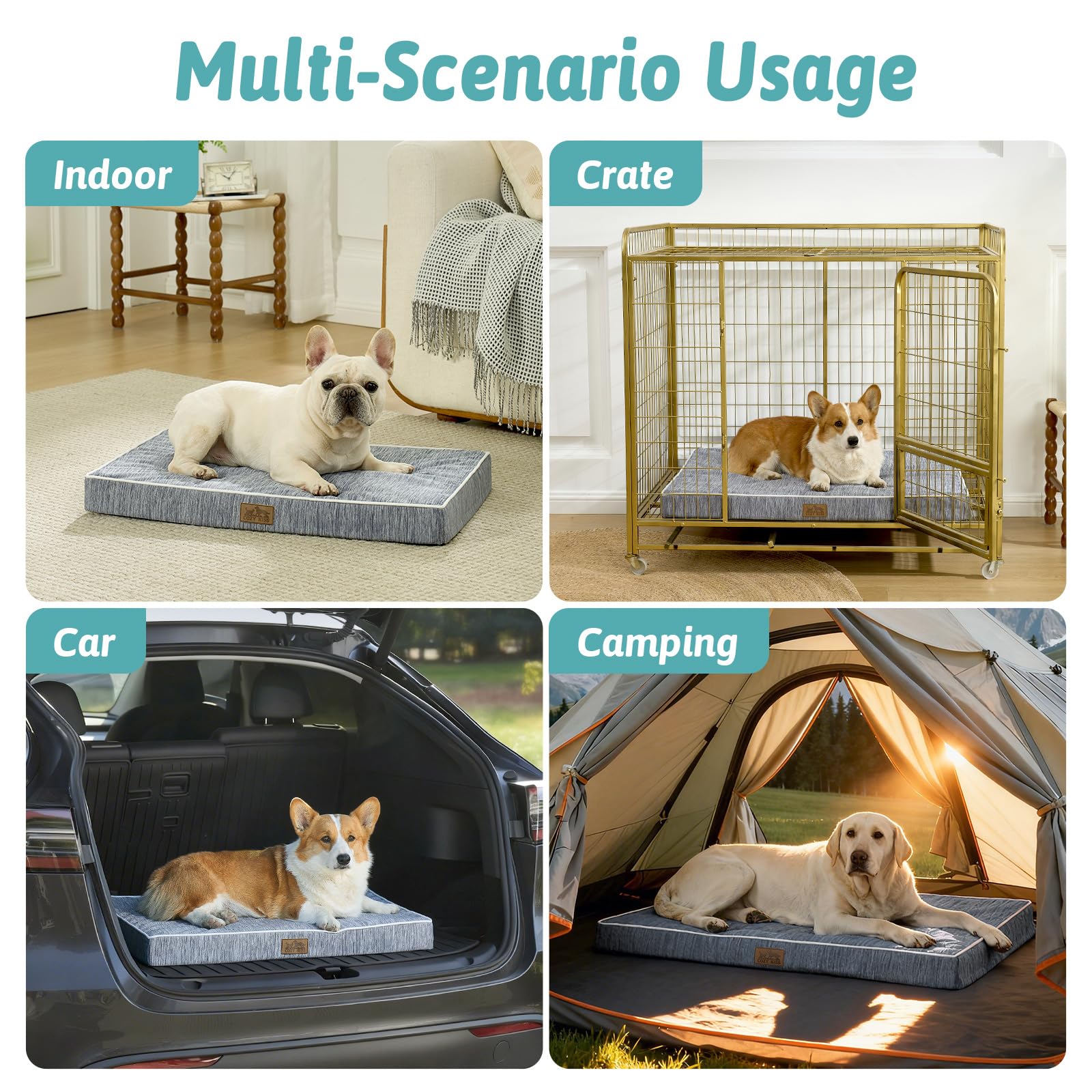 COZY KISS cama-perro-base-antideslizante mantiene la cama estable.