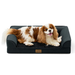 COZY KISS cama para perro mediano con espuma huevo, confort constante para dormir