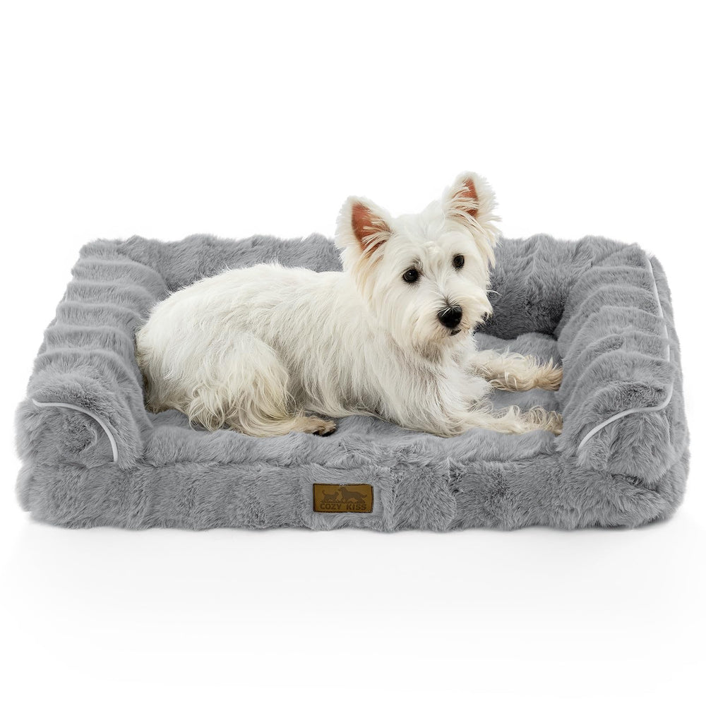 COZY KISS cama ortopédica para perros con espuma de alta densidad para soporte de articulaciones