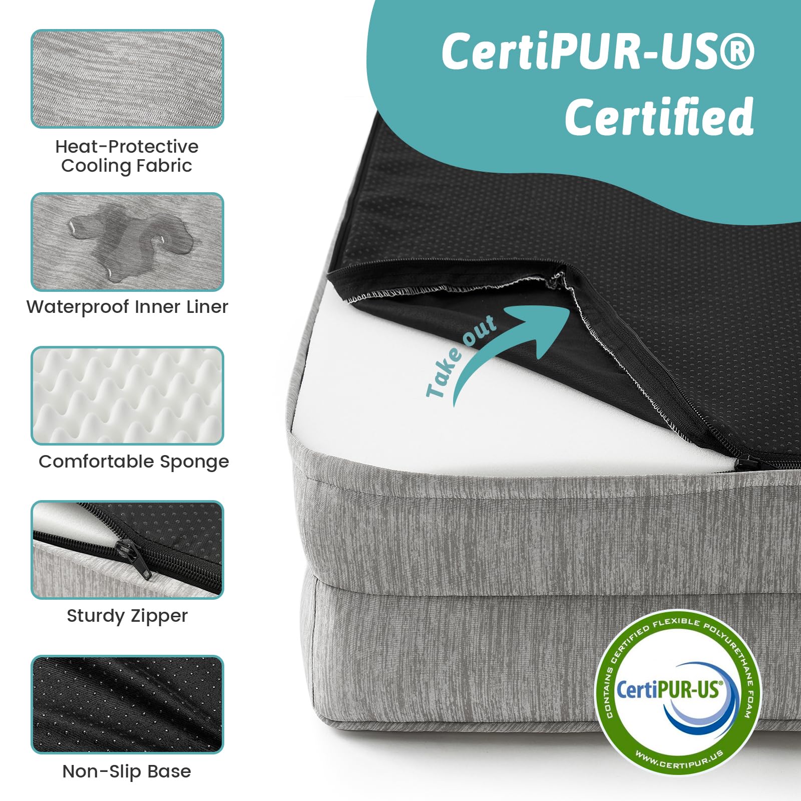 COZY KISS cama para coche, ideal para viajes cómodos con tu perro.