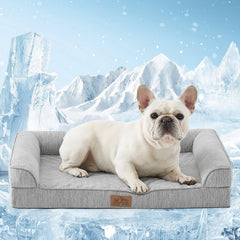 COZY KISS Cama para Perro con superficie enfriante para mayor confort.