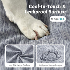 Detalle de tejido refrescante COZY KISS para comodidad del perro