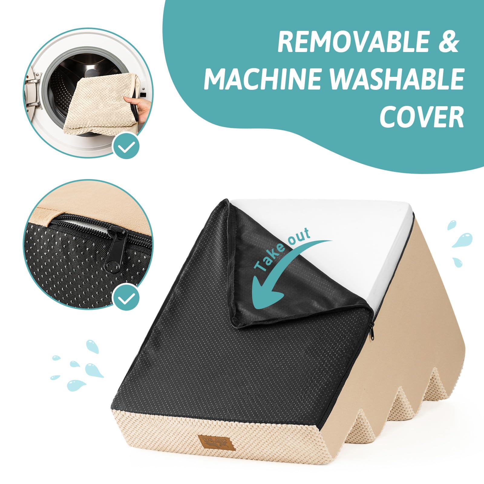 COZY KISS dimensiones 15-7x23-6x15-7 pulgadas para espacio compacto