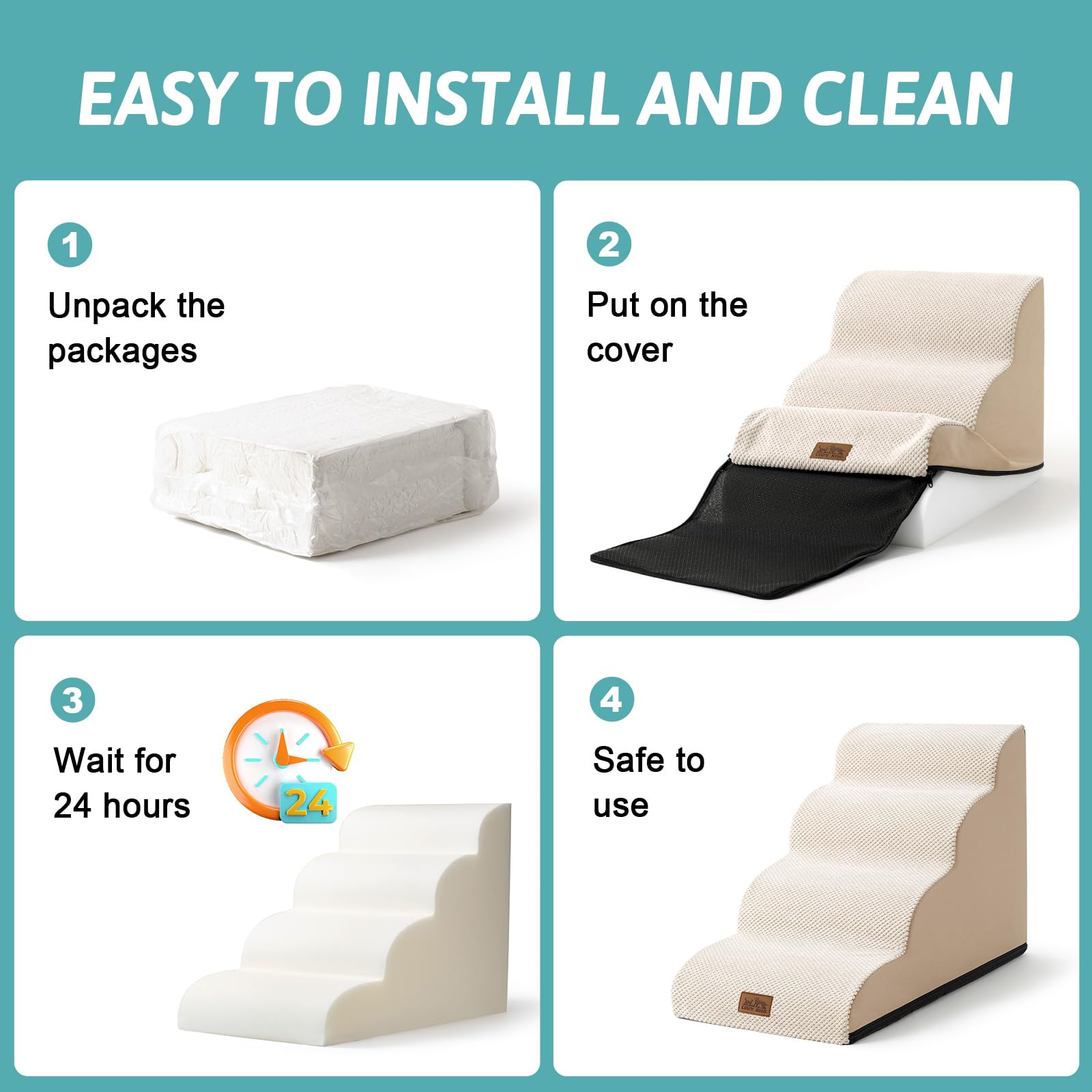 COZY KISS Dimensiones ajustables para diferentes muebles.