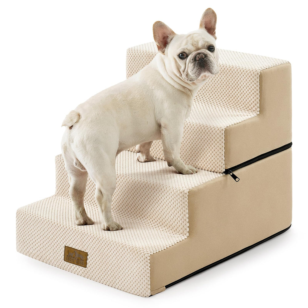 COZY KISS escaleras para perros 4 niveles amplios ofrecen mayor estabilidad para subir a la cama