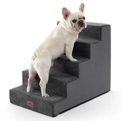 COZY KISS escalera de 5 pasos para perros, facilita subir al sofá