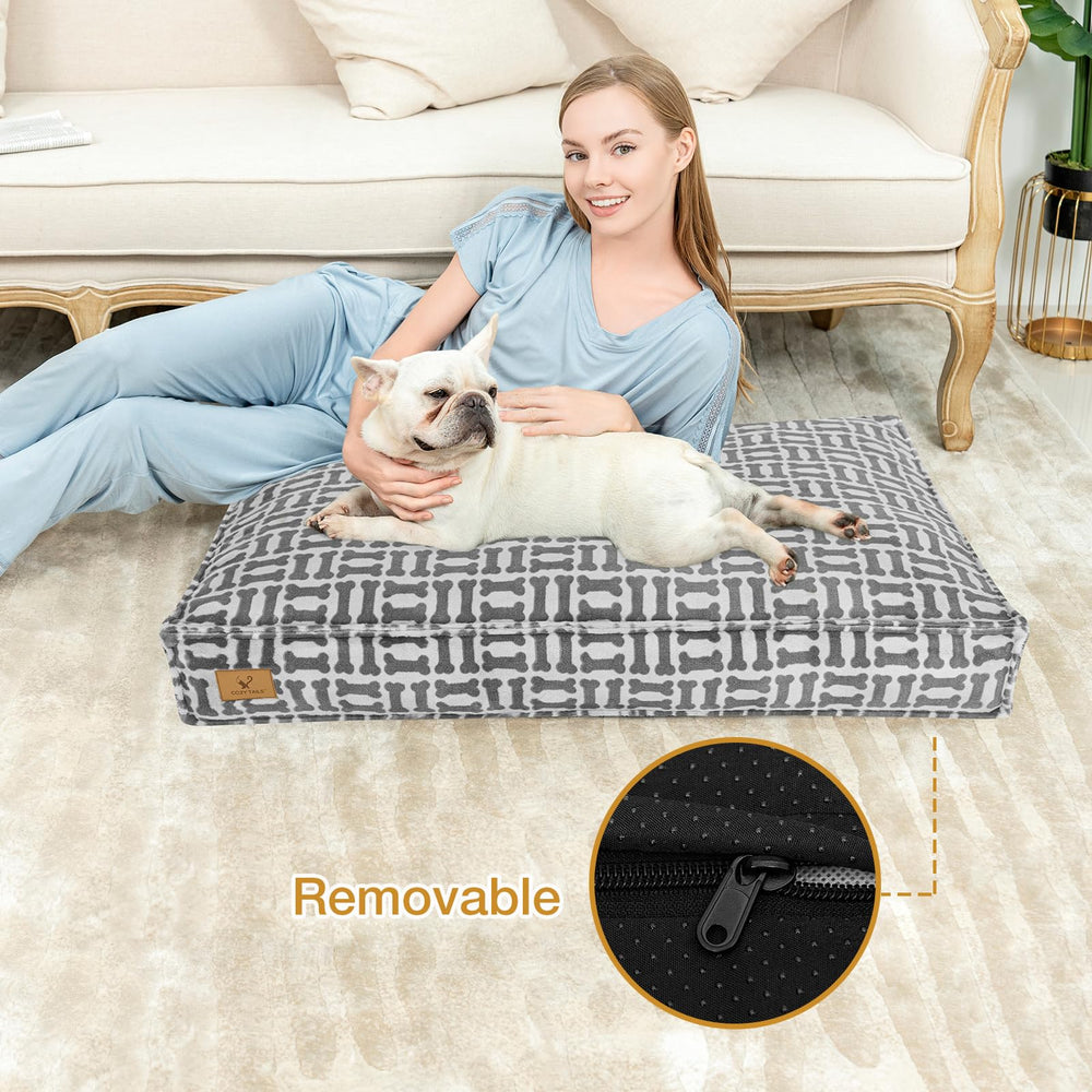 Cama Cozy Tails base antideslizante para suelos lisos.