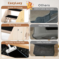 CozyLazy Escaleras para perros: dimensiones útiles para mascotas de distintos tamaños.