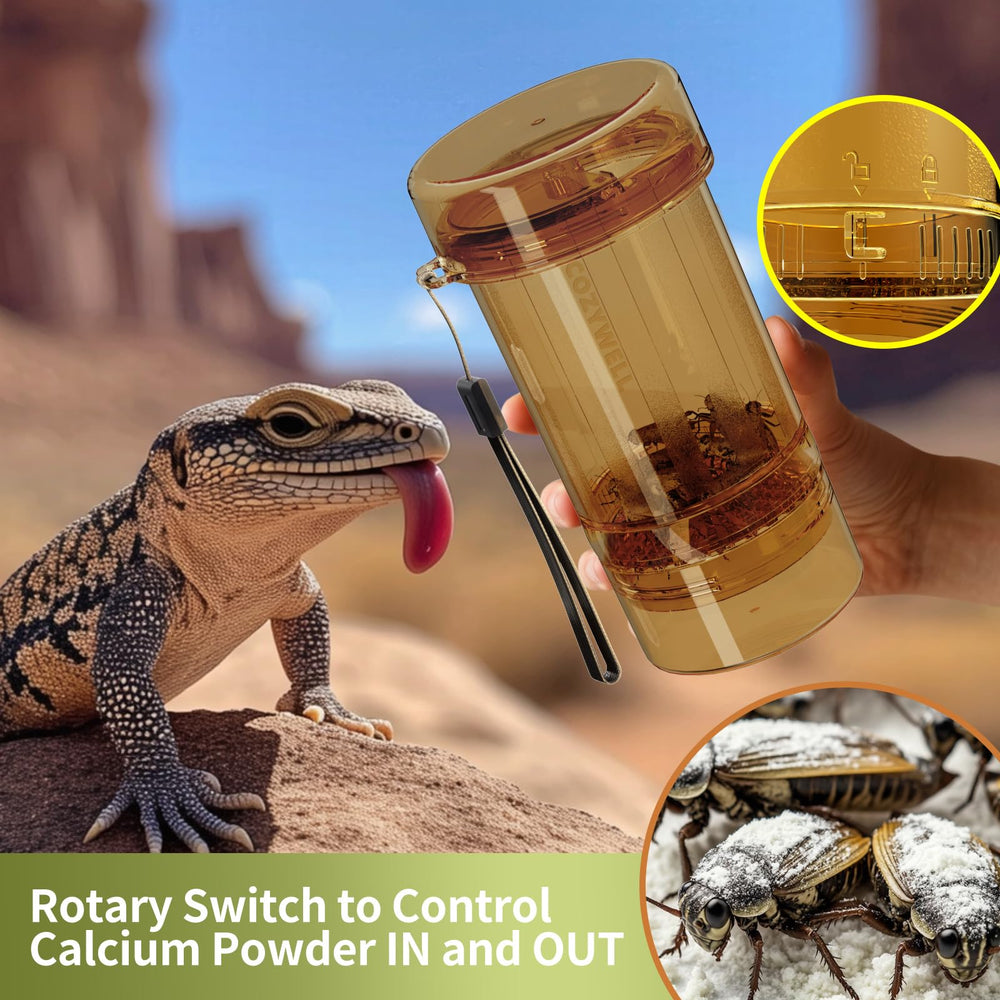 COZYWELL: Control sin desperdicio de calcio para la alimentación de reptiles.