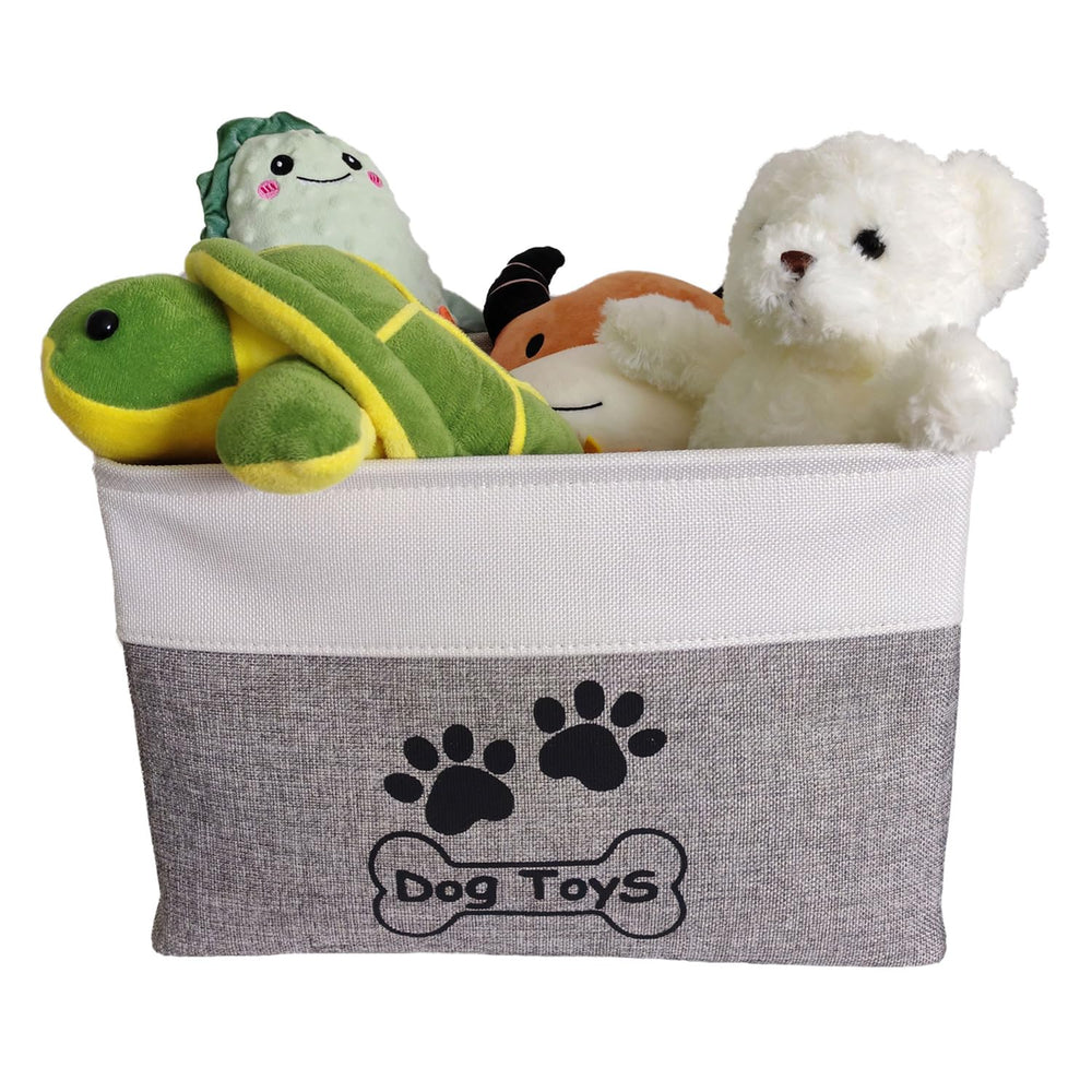 CPAKOWLGOO canasta-juguetes-perro-medidas-38x28x23cm ofrece amplio espacio para juguetes pequeños y medianos.