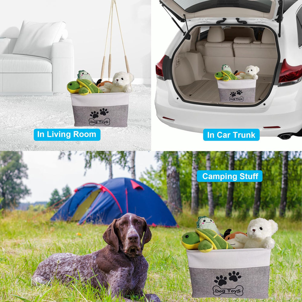 CPAKOWLGOO canasta-juguetes-perro-para-auto ideal para coche o maletero.