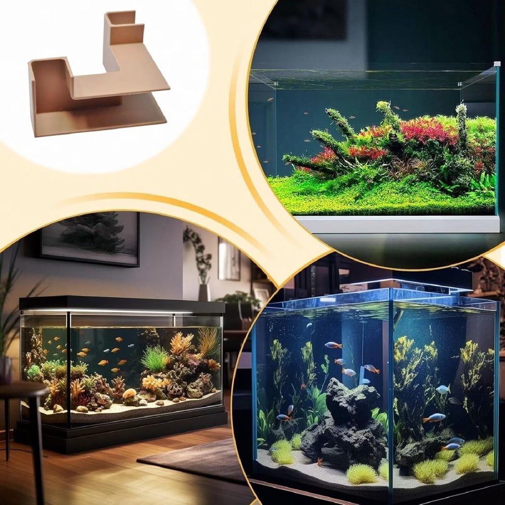 CPLIKE entrada suave túnel acuario, instalación rápida y estable con sustrato.