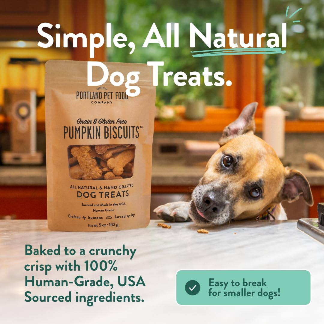 Portland Pet Food Company galletas crujientes de calabaza para entrenamiento suave