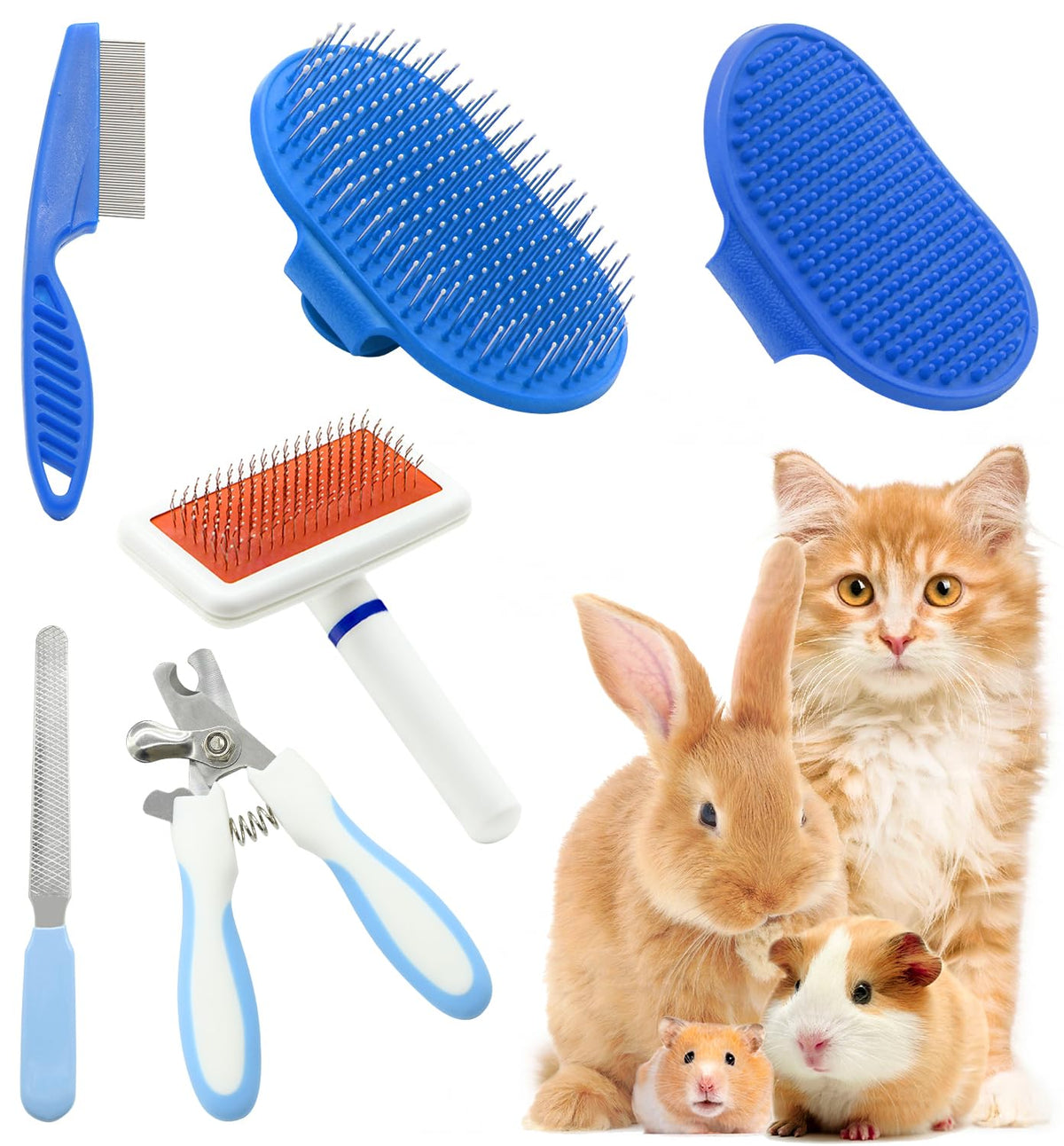 Crafterlife cepillo slicker con tapas protectoras para un cepillado suave y seguro.