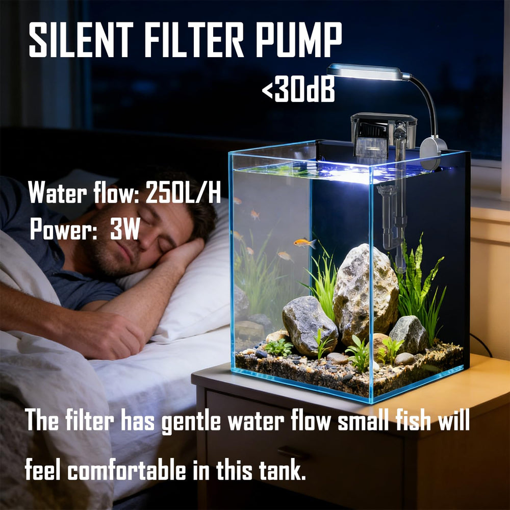 Craftsboys acuario nano 1,5 galones filtro colgado para agua limpia