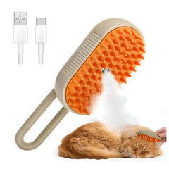 CRAFTIVIO cepillo-vapor-4-en-1-gato: reduce pelo suelto con vaporización suave