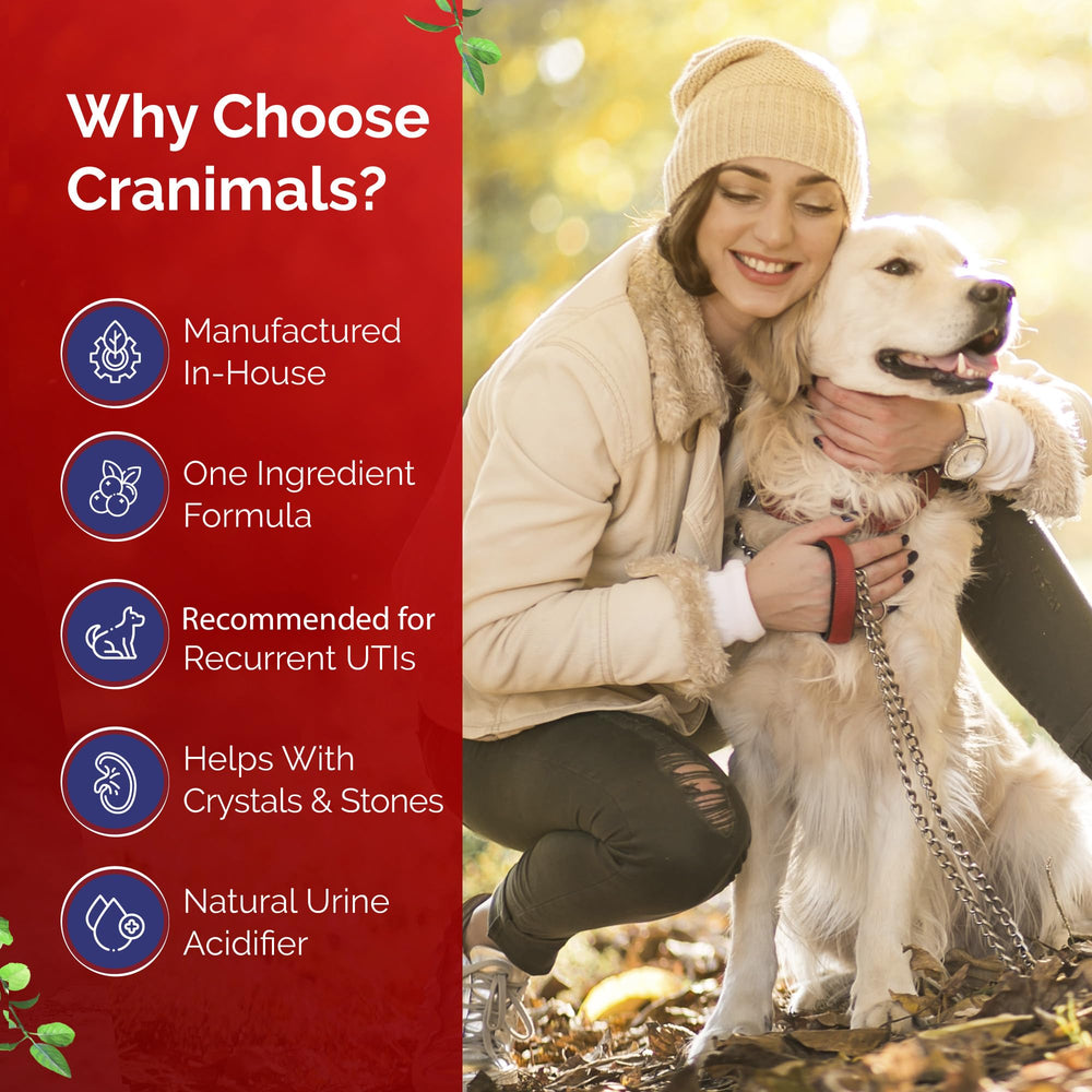 Cranimals: mezcla con comida, sabor agradable para perros y gatos.