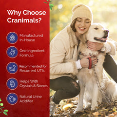 Cranimals: mezcla con comida, sabor agradable para perros y gatos.