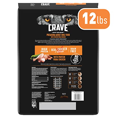 CRAVE proteína alta de res sin granos para perros activos