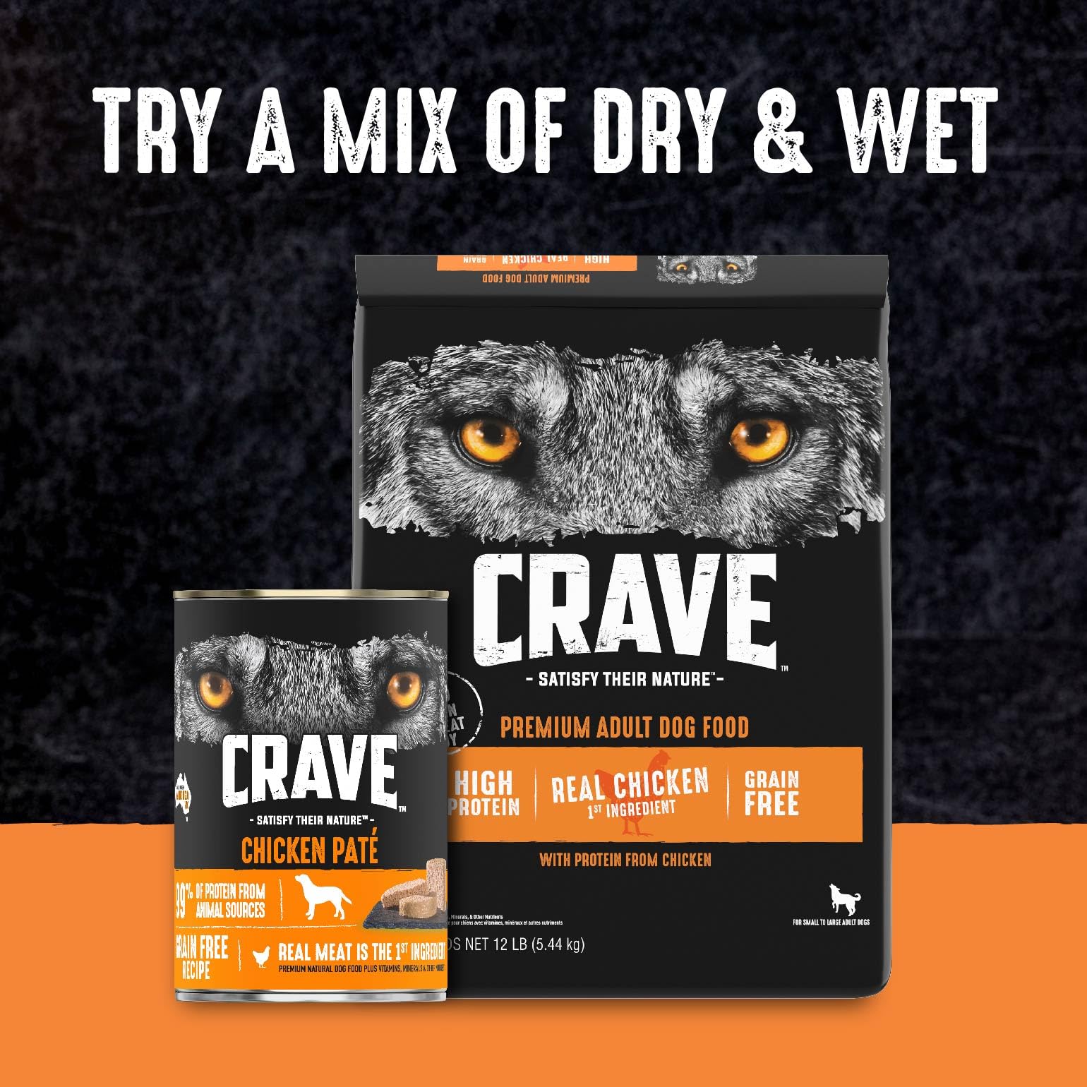 CRAVE uso diario para perros activos y enérgicos