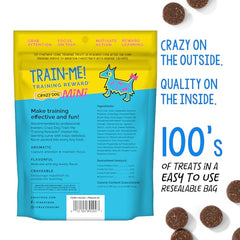 Crazy Dog Train-Me higado-cerdo-base-natural, sabor irresistible para motivar el perro durante el entrenamiento.