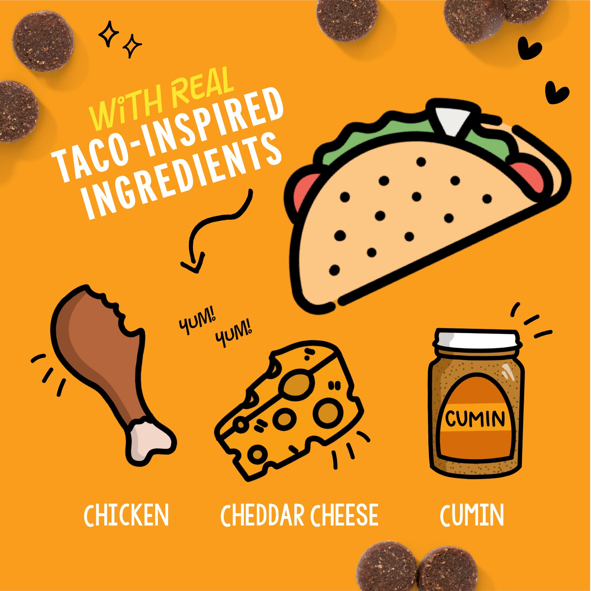 Crazy Dog Treat-Me! Mini Taco como recompensa en entrenamiento diario.