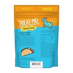 Crazy Dog Treat-Me! Mini Taco sabor pollo y queso para premiar.