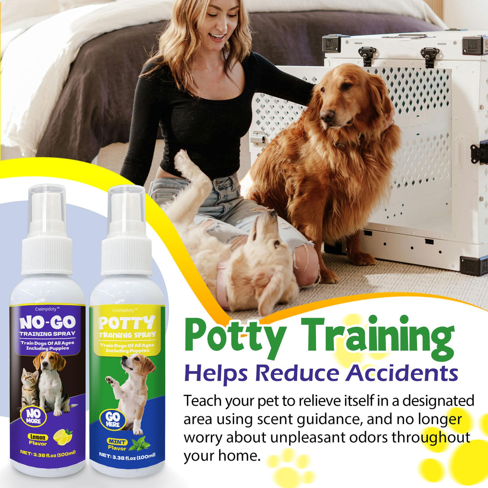 Creimpdoty spray para perros con etiqueta de extractos vegetales.