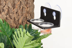 CRITTZOO taza de alimento transparente permite ver la comida y su estado.
