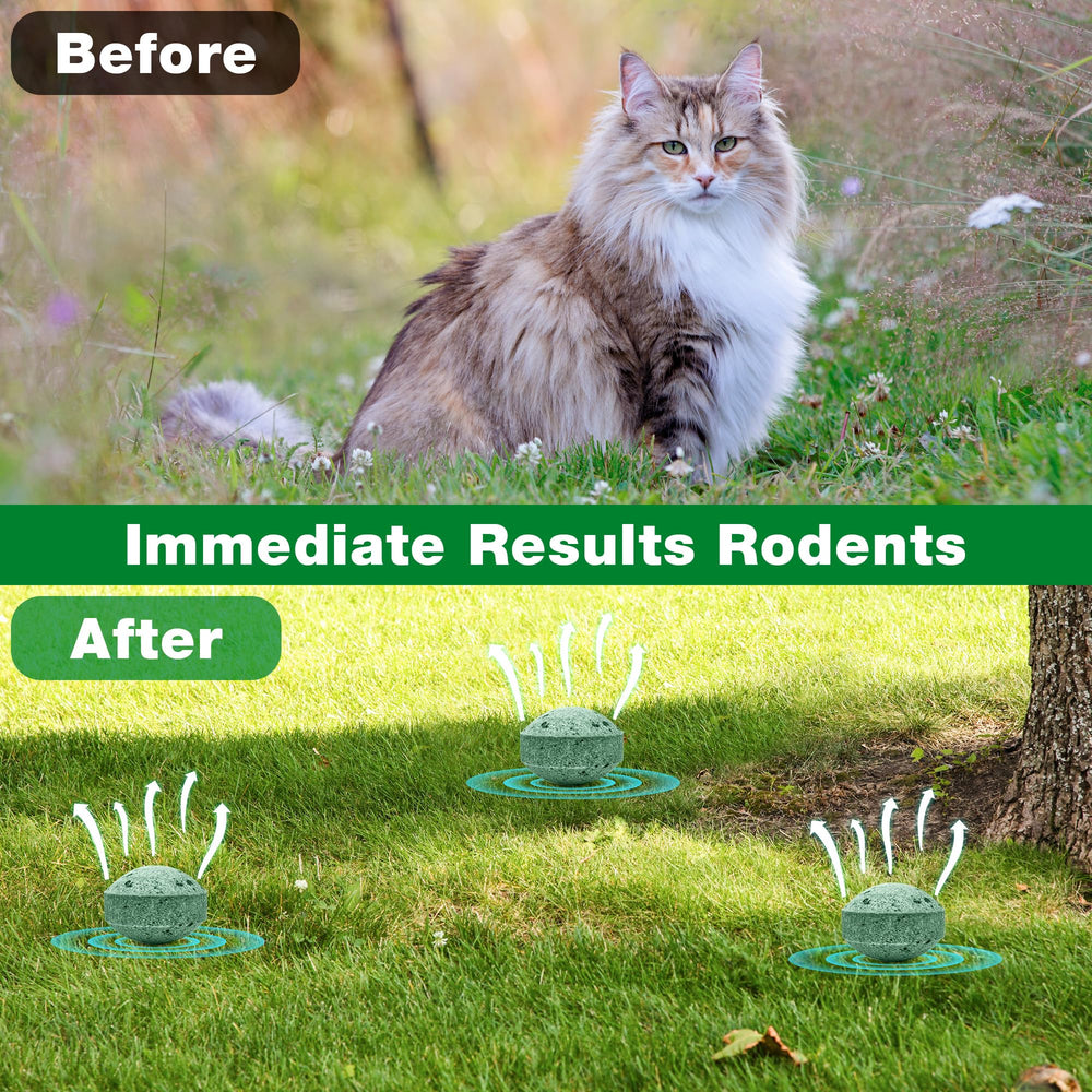 Crobirware: uso exterior en jardín para disuadir gatos.