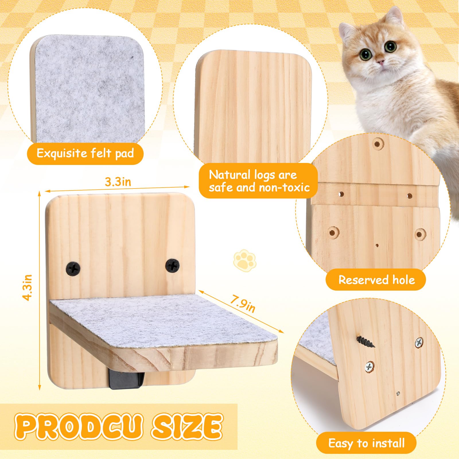 CroBlissful materiales madera fieltro hierro para durabilidad y seguridad.