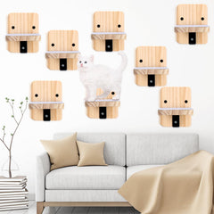 CroBlissful pasos-pared-gatos 8 unidades para trepar con seguridad.
