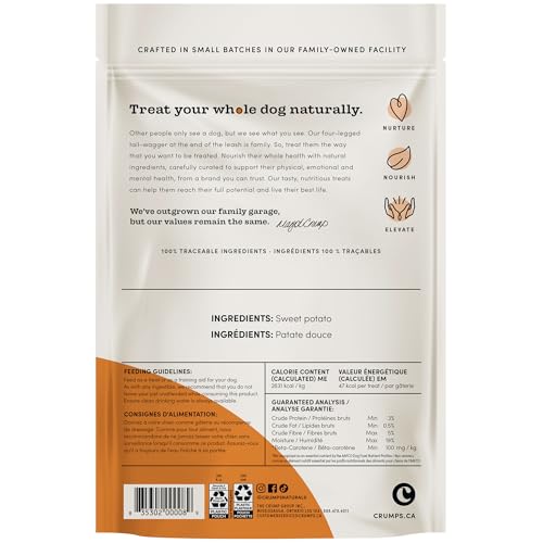 Crumps’ Naturals bocaditos patata dulce, textura masticable para morder con gusto