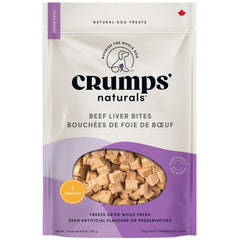 Bocado de hígado de res Crumps’ Naturals para premiar durante el entrenamiento.