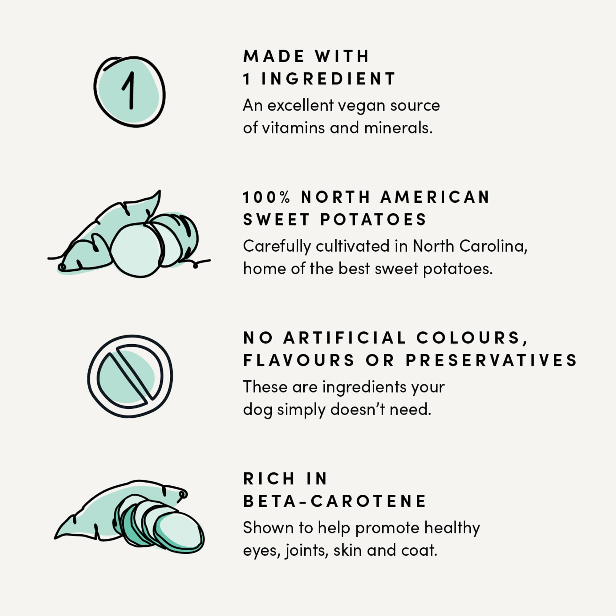 Crumps' Naturals, etiqueta sin aditivos ni conservantes de origen natural.