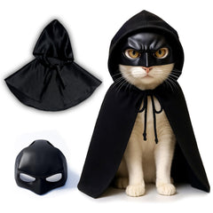 CRYO BOX máscara murciélago para gato, enfoque en rostro para fotos divertidas.