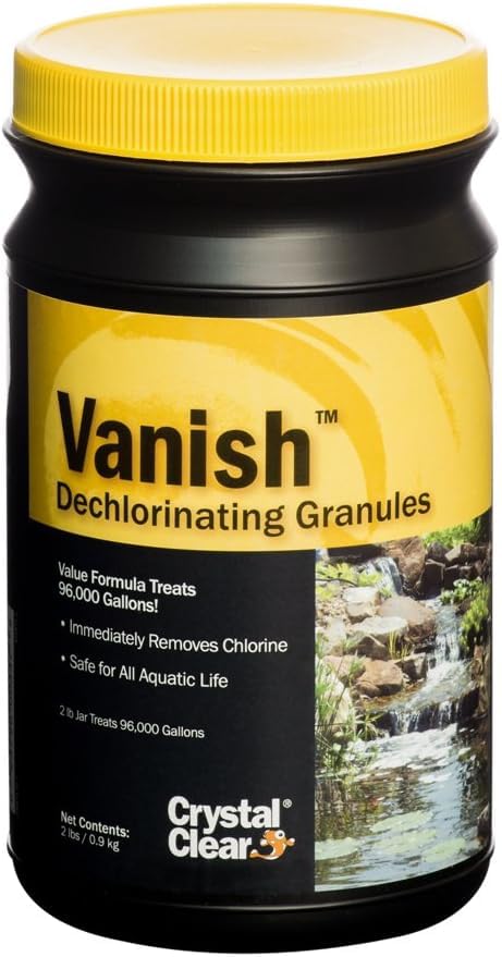 CrystalClear Vanish granulado desclorante para estanques, neutraliza el cloro al instante