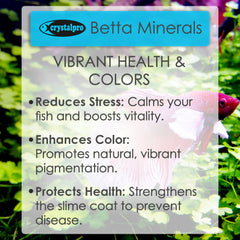 Crystalpro Betta Minerals, dosis en gotas, facilita una dosificación precisa.