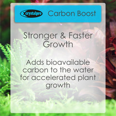 crystalpro Carbon Boost en acuario con plantas para crecimiento saludable