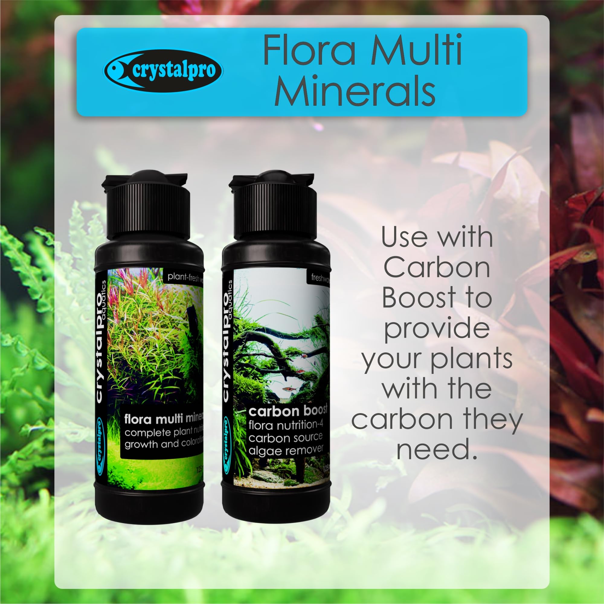 Crystalpro Flora Multi Minerales: ideal para acuarios con crecimiento rápido de plantas