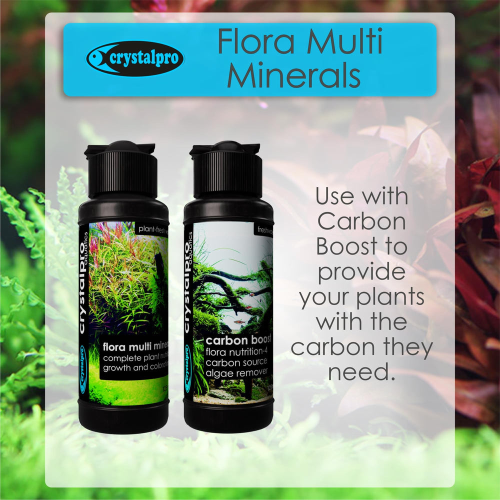 Crystalpro Flora Multi Minerales: ideal para acuarios con crecimiento rápido de plantas