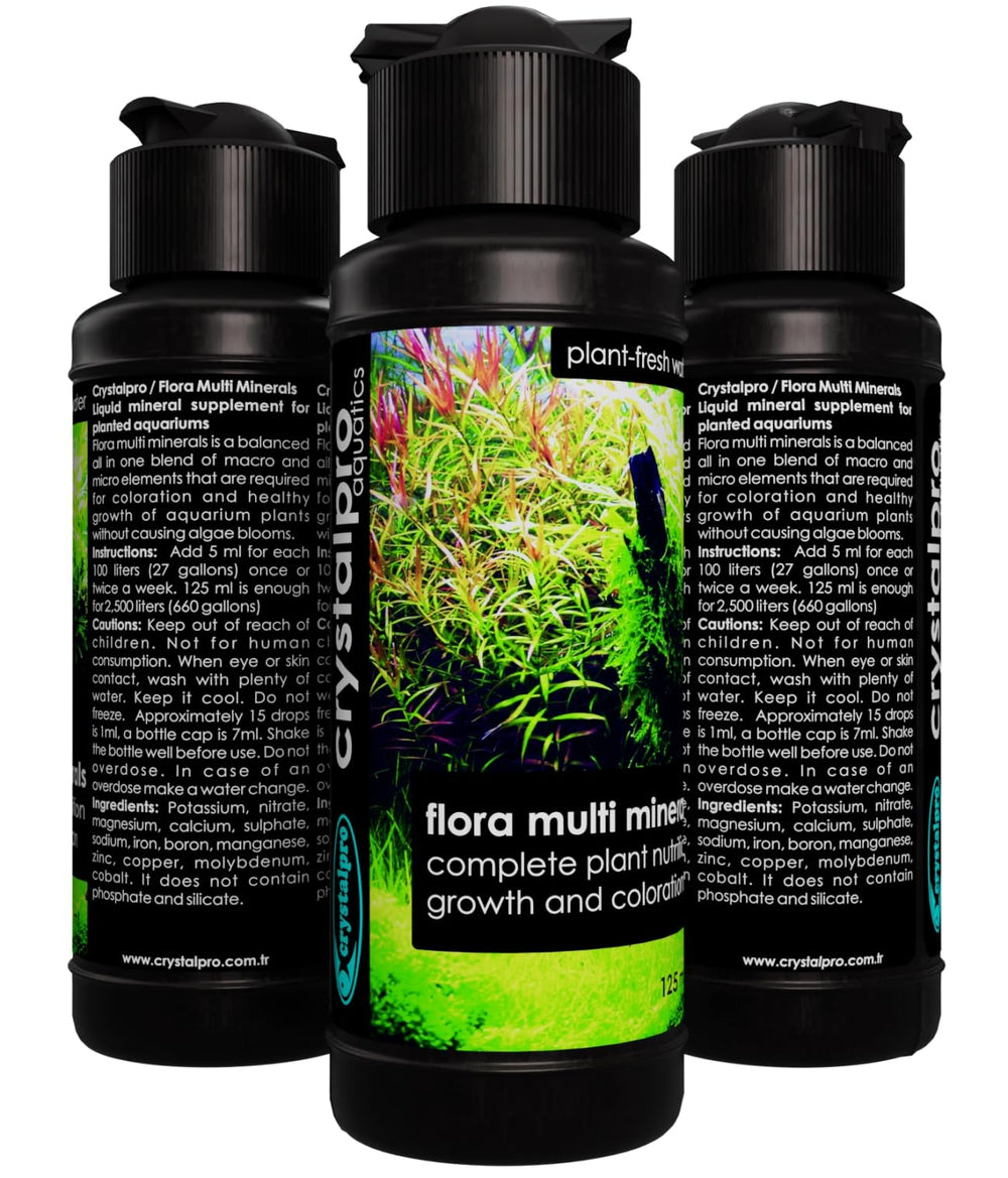 Crystalpro Flora Multi Minerals, utilisation hebdomadaire simple pour entretien re9gulier des plantes